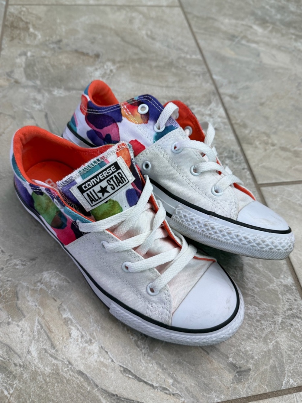 Converse Chuck Taylor All Star Kids White Multicolor Madison Shoes